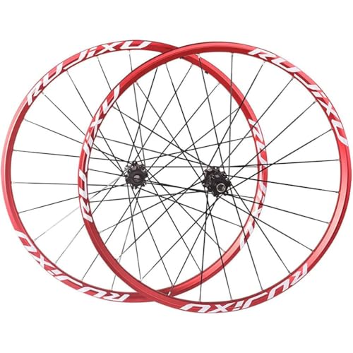 Rueda For Bicicleta De Montaña 26, 27.5 Y 29 Pulgadas, Llanta Doble Pared 24 Agujeros, Eje Sólido, Buje For Freno Disco Compatible con Cassettes 7, 8, 9, 10 11 Velocidades(29inch)