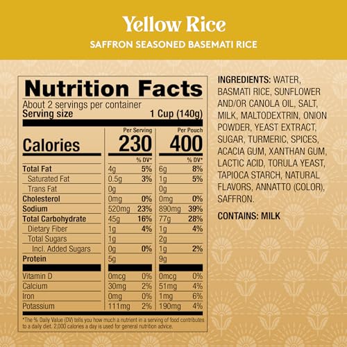 Image of Royal Yellow Saffron Basmati Yellow Rice - (6 Pack) 8.5 oz