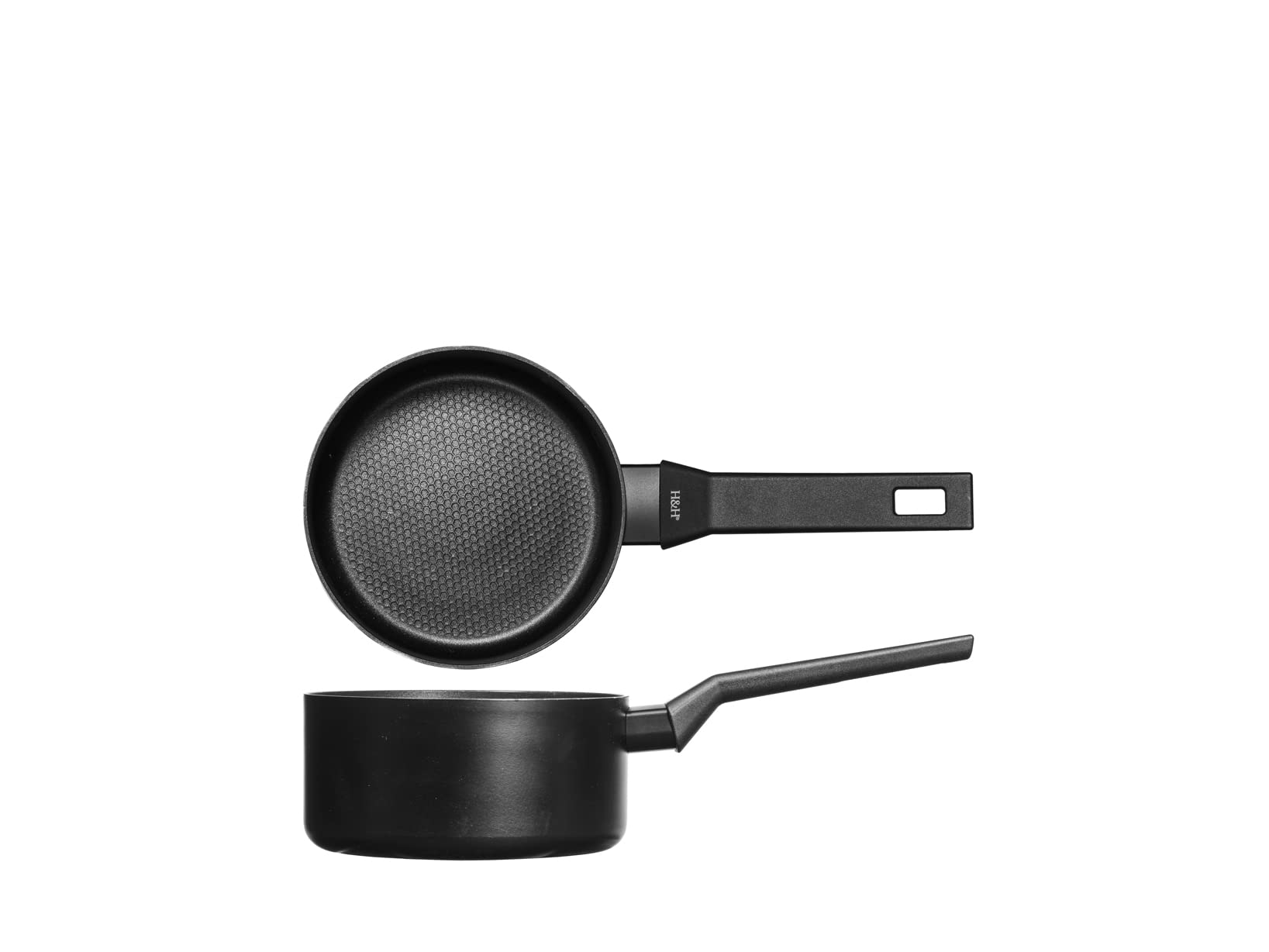 H&h Casseruola 1 Manico All Blacks cm16
