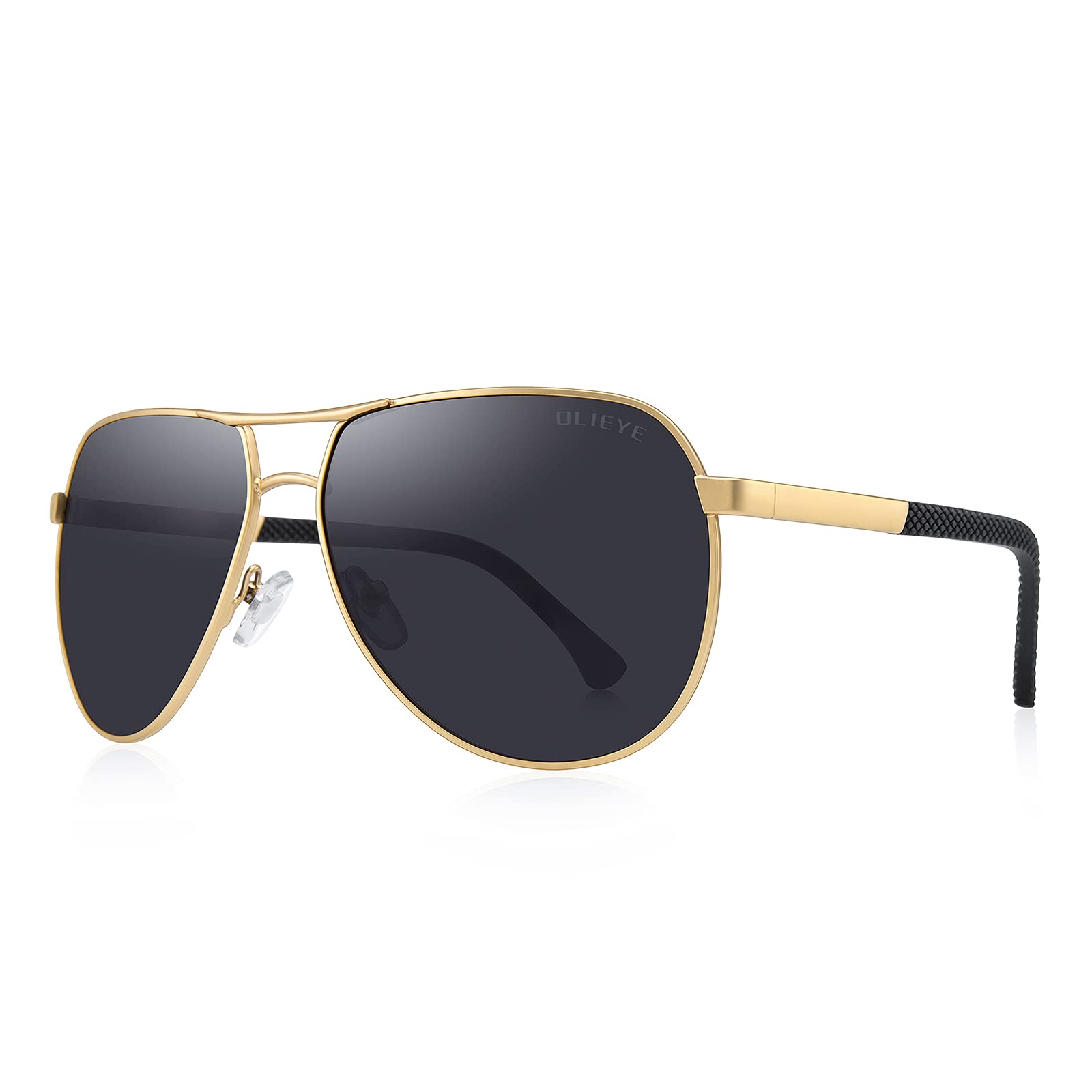 OLIEYE Men HD Polarized Driving Sunglasses for Men-Classic Square Sunglasses