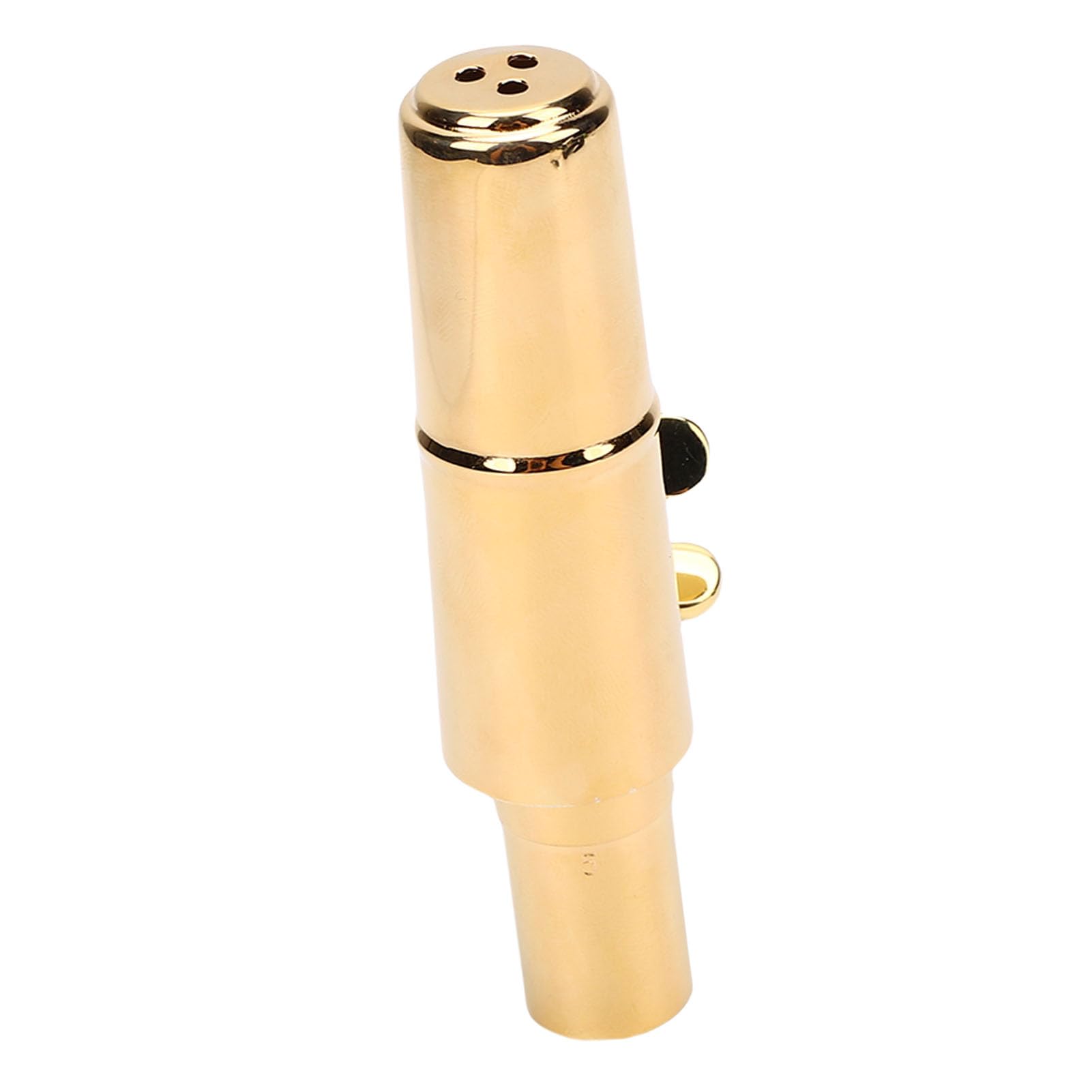 Bocchino per Sassofono Tenore, Bocchini per Sax in Ottone Sib, Bocchino per Sax Tenore con Cappuccio e 3 Componenti, Ideale per Principianti, Professionisti, Banda Jazz e Banda Musicale