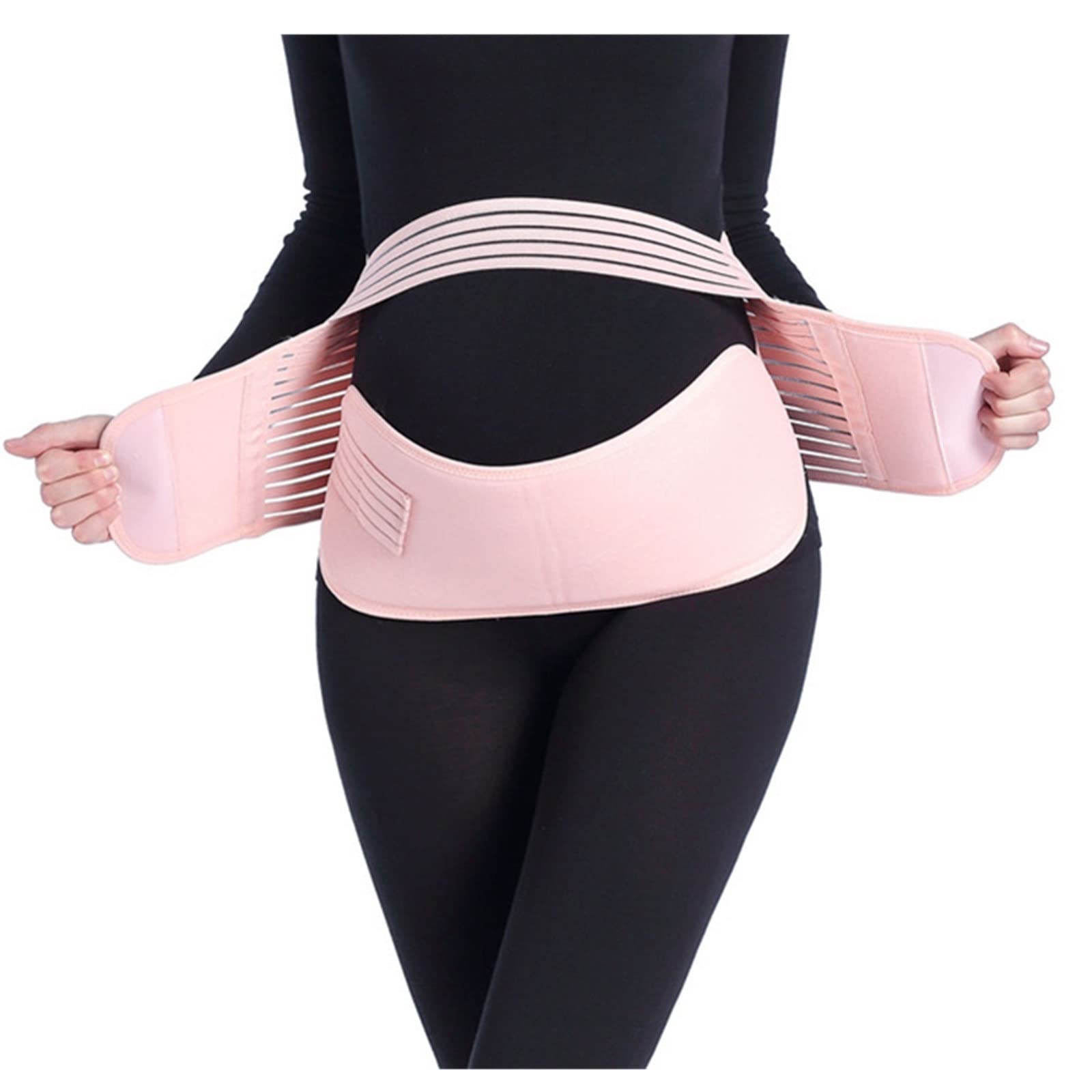 Premium-Gürtel für Schwangere Frauen, Schwangerschafts-Bauchgürtel, Taillenpflege, Bauchstütze, Bauchband, Rückenstütze, Schwangerschaftsschutz für die Bauchstütze (Farbe: Rosa, Gr