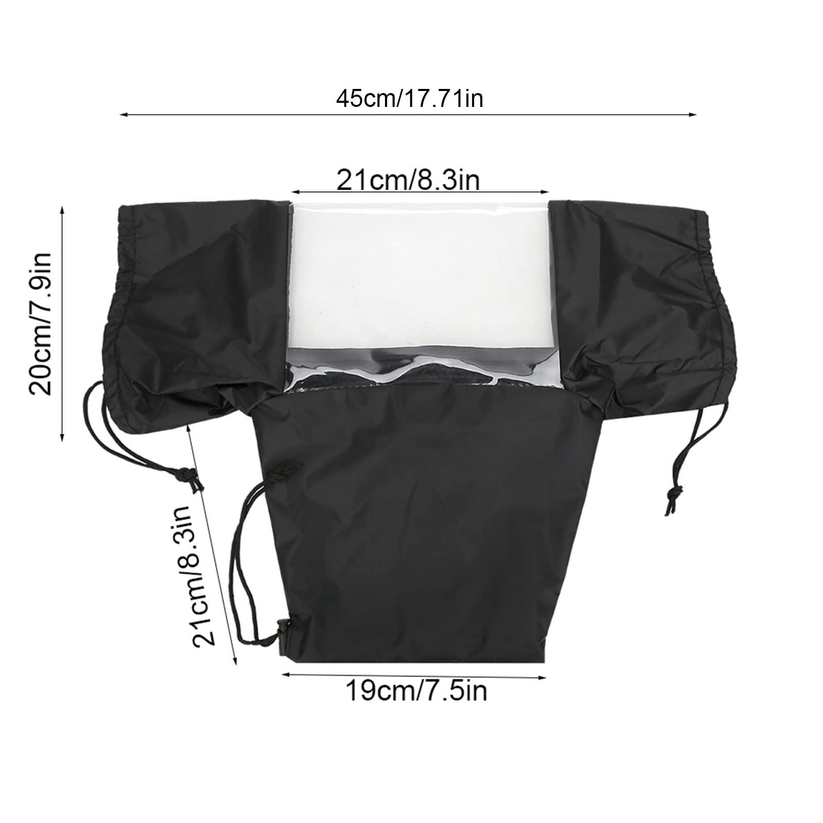 Camera Accessories, Waterproof Nylon Rain Cover Case for DSLR Camera, Dustproof, Practical to Use, Equipped with Elastic Ropes for Fixing, with Zipper, for Tripod Connection