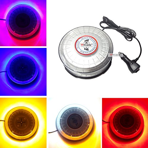 Wecade® 24 Led 72W High Power Led Strobe Light Emergency Warning Light Fits Car Vehicle Truck Dc 12-24V (Red) #TOP3