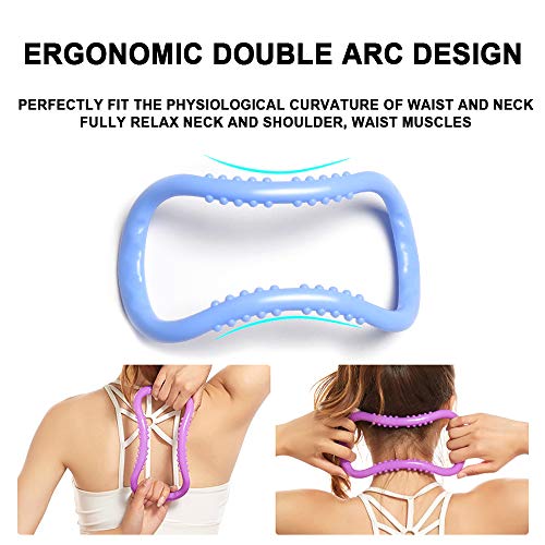 Sunbaca 2 pcs Yoga Círculo Resistência Ao Estiramento Anel Pilates Fascia Massagem para Relaxamento