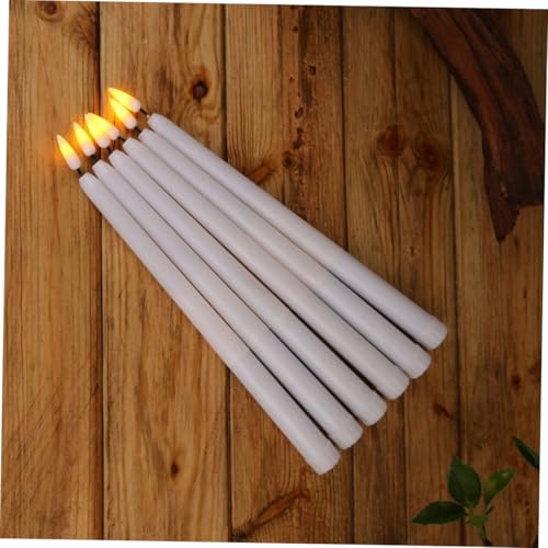 Velas LED de poste largo sin llama en pack de 12 unidades para decoraciones seguras 3