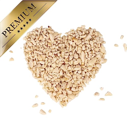 Lyra Pet® | 25 kg Erdnusskerne weiß gehackt | Ideal für Kleine Vögel & Jungtiere | Wildvogelfutter für Sommer & Winter | Fetthaltig & Nährstoffreich | Energiespender für Wildvögel | Gehackte Erdnüsse