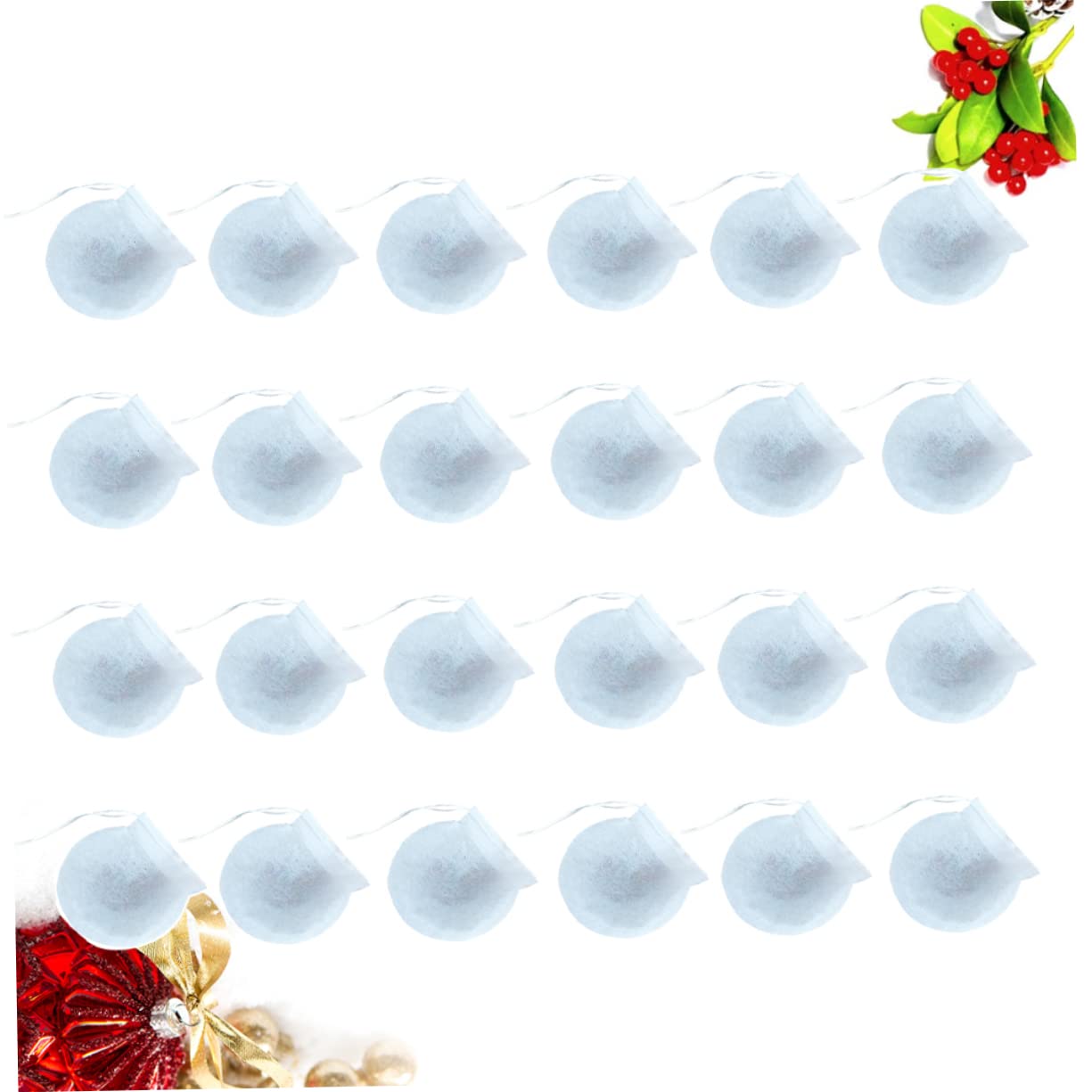 PRETYZOOM 900piezas Bolsas De Té Desechables Redondas De Papel Filtrante Para Infusiones De Hierbas y Especias