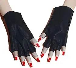 10 pares de luvas UV descartáveis para manicure em gel, luvas de proteção de unhas, FPS 50+