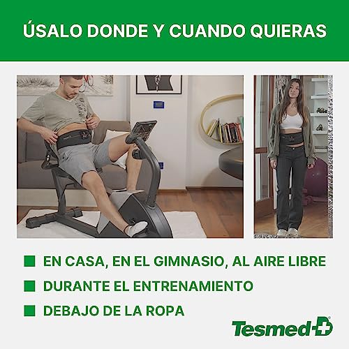 TESMED Absolute: Cinturón para Electroestimulación de Abdominales Centrales y Laterales - Recargable por USB, 99 Intensidades - Inalámbrico, Unisex - imagen 5