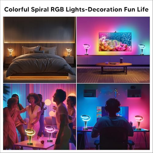 Airnasa B-SET OF 2 Spiral Led Table Lamp Set Of 2 thumb #5