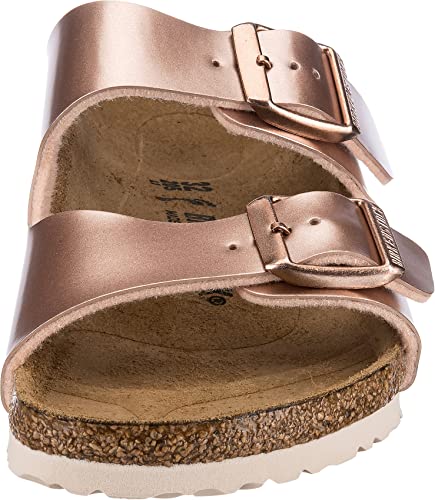 Birkenstock Girls Heels Open Toe Sandals, Brown Electric Metallic Copper Electric Metallic Copper, 11-11.5 Narrow Little Kid3