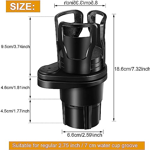 Portavasos Multifuncional Ajustable para Carro Negro miniatura 2