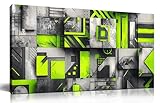 Grey and Green Abstract Canvas Wall Art for Living Room Bedroom Home Office Large Modern Black and White Abstract Picture Framed Wall Decor Size 20x40