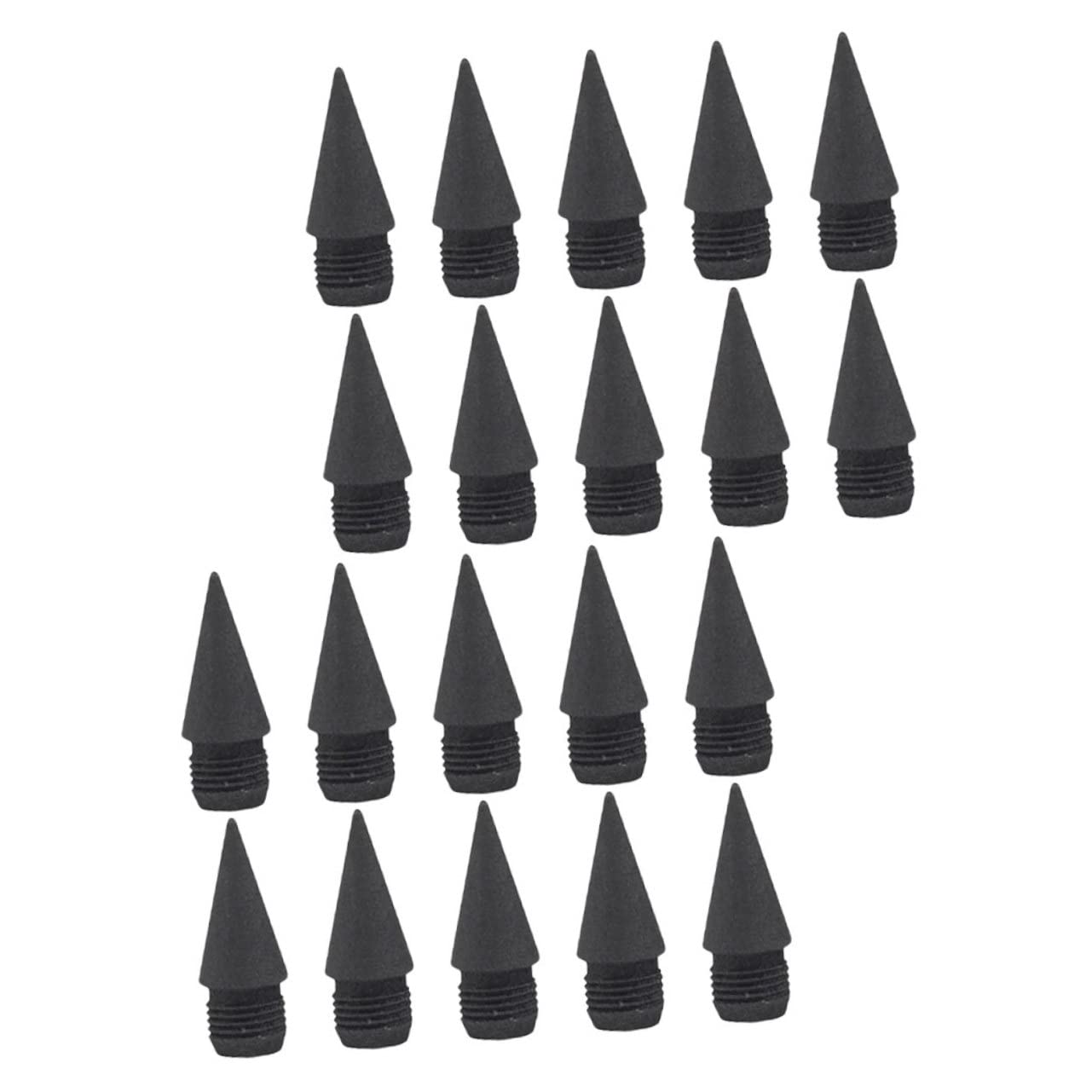 Amazon | Tofficu メタル鉛筆ペン先 40個 交換用鉛筆チップ ブラック