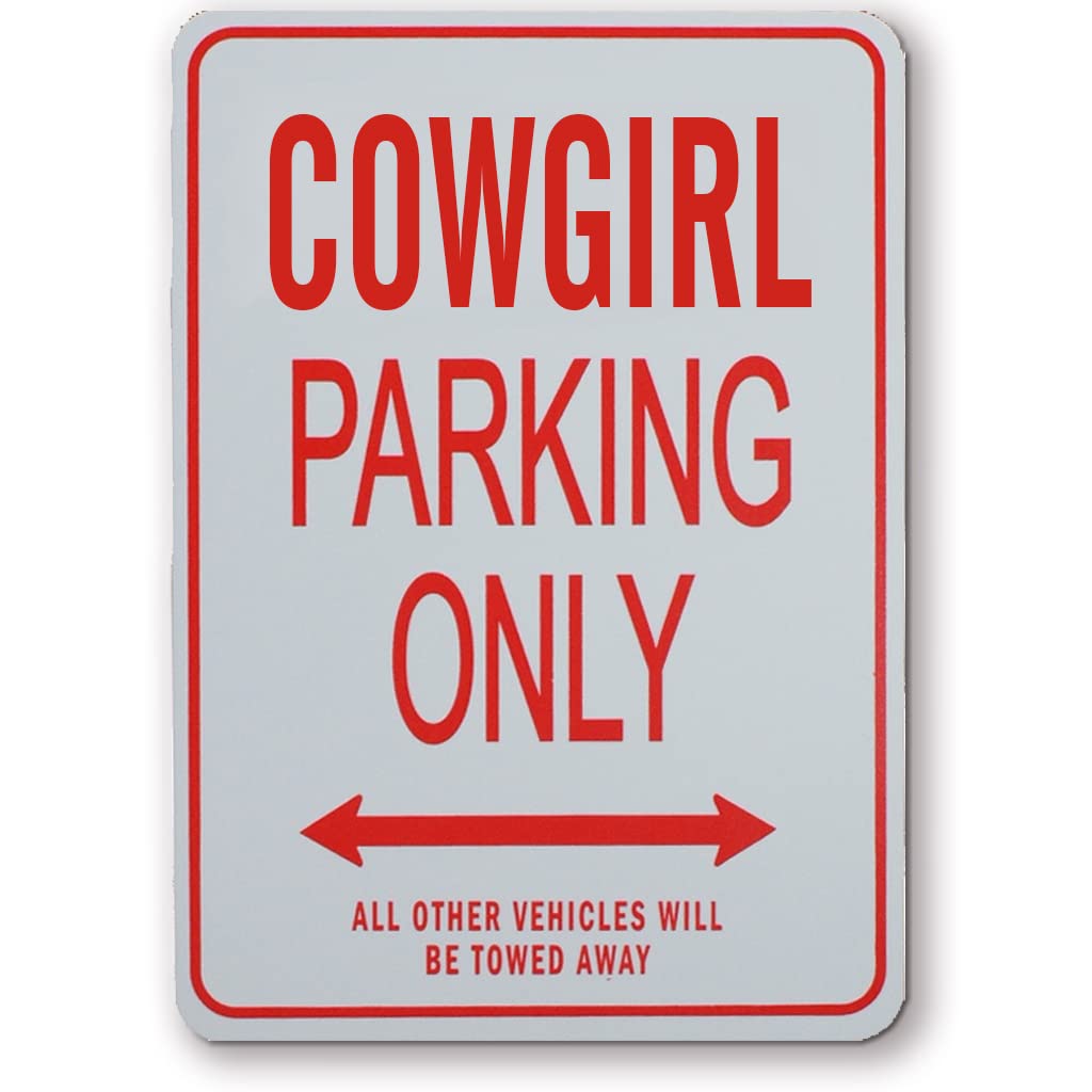 Cowgirl Parking Only - Miniature Fun Parking Signs