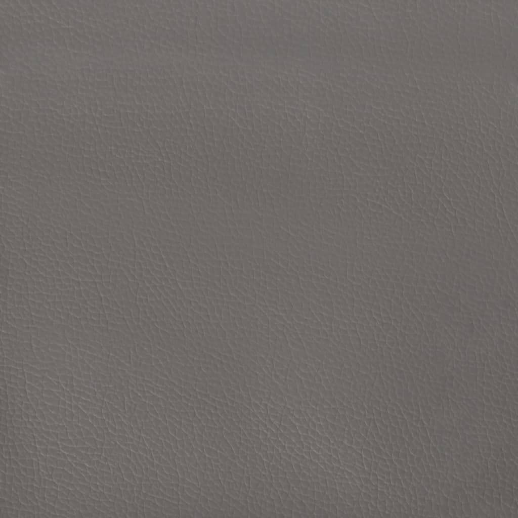 Kopfteil mit Ohren Grau 203x16x118/128 cm Kunstleder,Möbel,Betten & Zubehör,Kopf- & Fußenden,Grau,24.95 kg-3119692