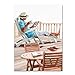 Relaxing On Decking by The Macneil Studio, 24x32-Inch Canvas Wall Art
