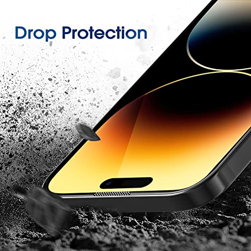 Image of GRIPP Dust-Proof 3D Japanese Tempered Glass Screen Protector for iPhone 14 Plus, iPhone 13 Pro Max (6.7 inch), Speaker Dust Guard, 3D Curved Edges, Scratch-Resistant, 9H Hardness, Bubble Free