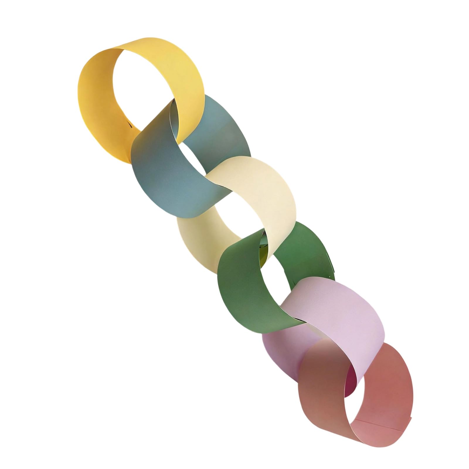 Kaeltsyn 100Pieces Bright Rainbow Paper Link Craft Decoration for Children Parties School Event and Home Celebration Preschool Classroom Decorations