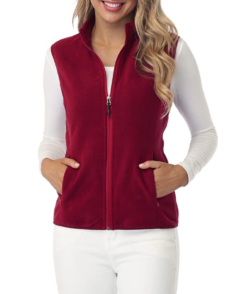fuinloth Gilet Donna in Pile Smanicato Elegante Invernale Sportivo con Tasca Gilet Termico con Cerniera Senza Maniche Giacca