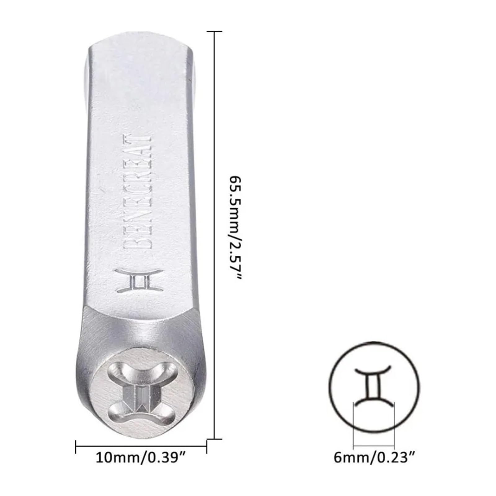 Modelos de letras de acero Perforadora de sello metal con diseño temático | Con caja de herramientas adecuada for estampar joyería en cuero.(AECH04-11621)