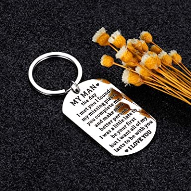 Image of Anniversary Valentines Birthday Boyfriend Girlfriend Gifts keychain