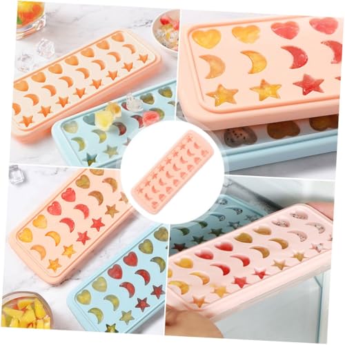 Molde de hielo silicona flexible 24 cavidades rosa miniatura 5