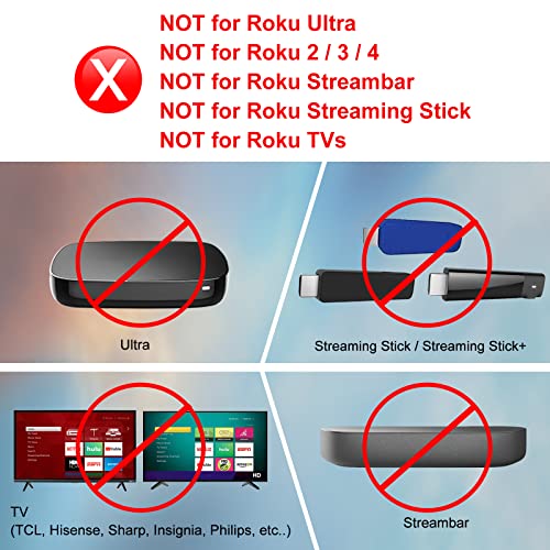 Remote-Control-for-Roku Express, for Roku Box for Roku Premiere for Roku Player (NOT for TV), black - Image 3