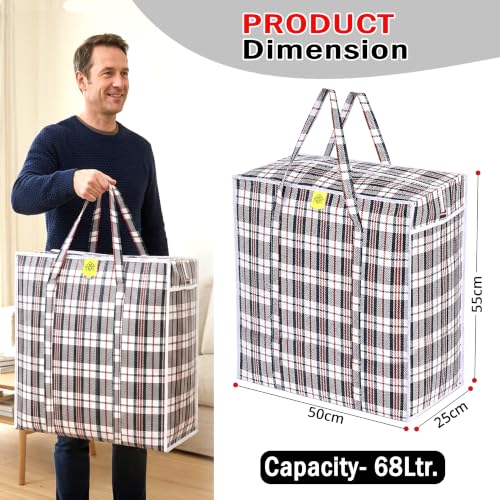 Image of Storite 2 Pack Medium 68L Multi-Purpose Heavy Duty Underbed Storage Bag