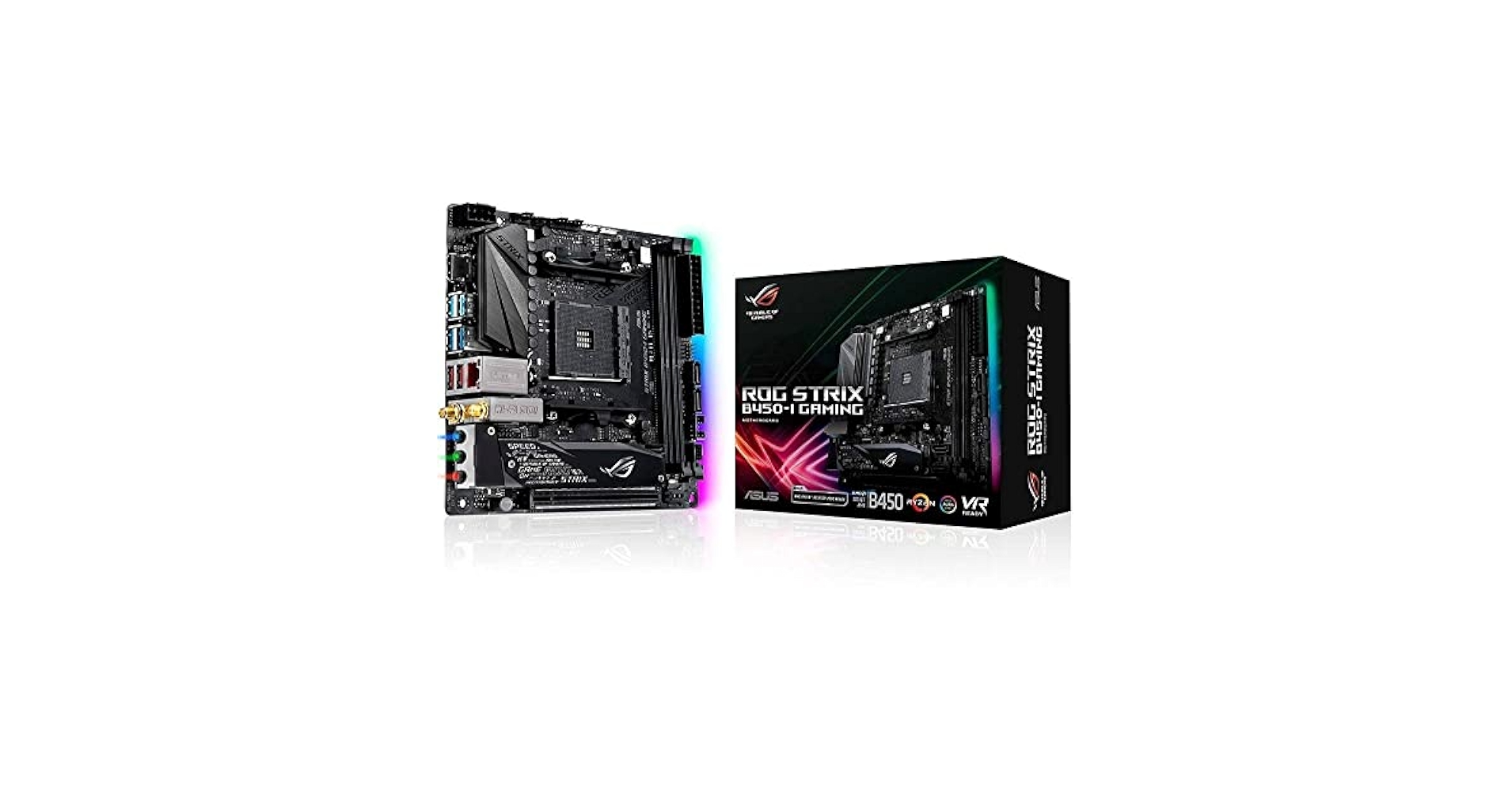 Amazon.com: ASUS ROG Strix B450-I Placa base para juegos