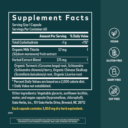 Gaia Herbs Liver Health Vegan Capsules