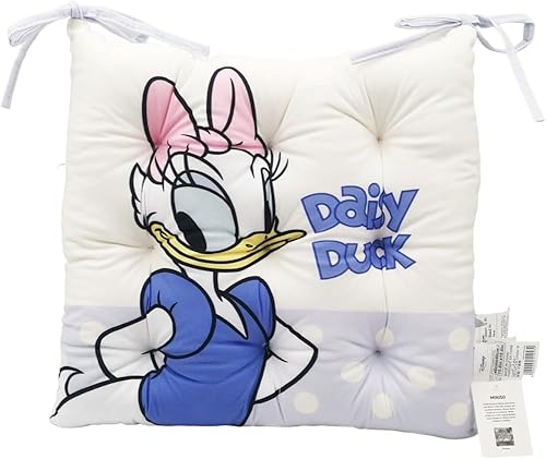 وسادة مقعد مربعة بتصميم شخصية ديزي من مجموعة ديزني ميكي من مينيسو، مقاس 40 × 40 سم، متعددة الألوان