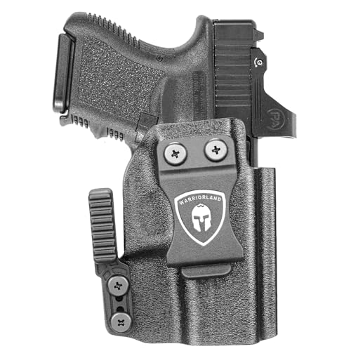 WARRIORLAND IWB Kydex Holster with Claw Attachment and Optic Cut Fit G26 Gen 1-5 / G27 & G33 Gen 3-4