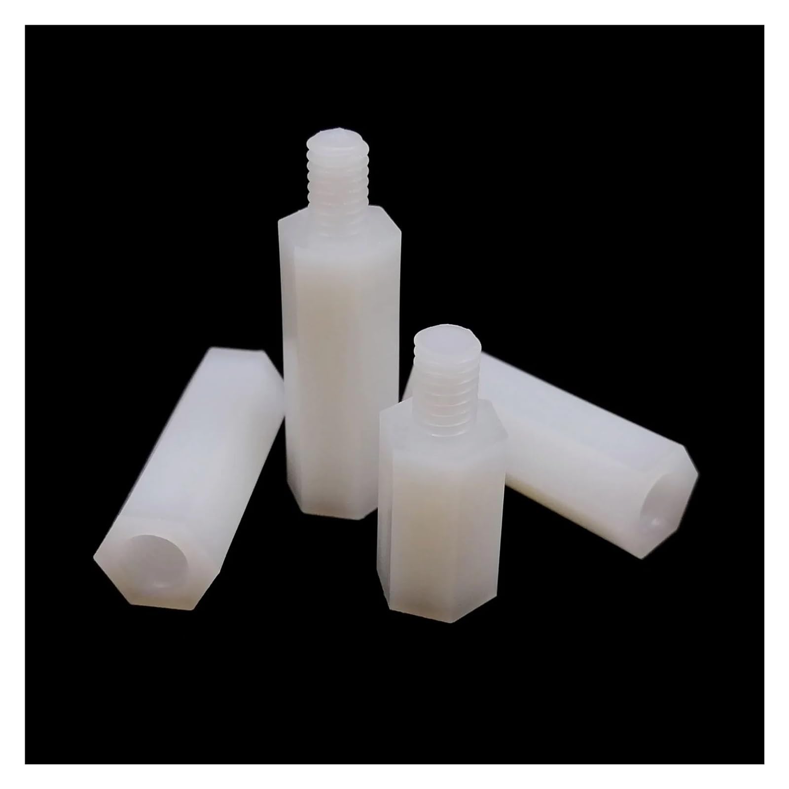 1 Box M2 M2.5 M3 M4 Weiß Kunststoff Nylon Isolierte Hex Abstandshalter Hexagon Säule Spacer Spalte Schraube Mutter Unterlegscheibe Sortiment Kit Set(M2 1300pcs)