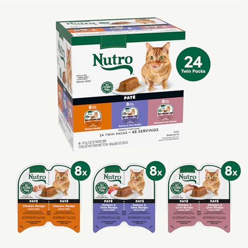 Image of Nutro Perfect Portions Pate Wet Cat Food, Variety Pack, 2.6 oz, 24 ct
