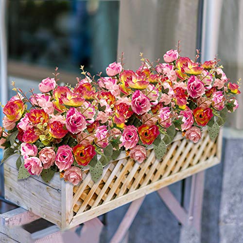 image for TURNMEON 3 Bunch Flower Bouquets Artificial Flowers Fake Flowers for H