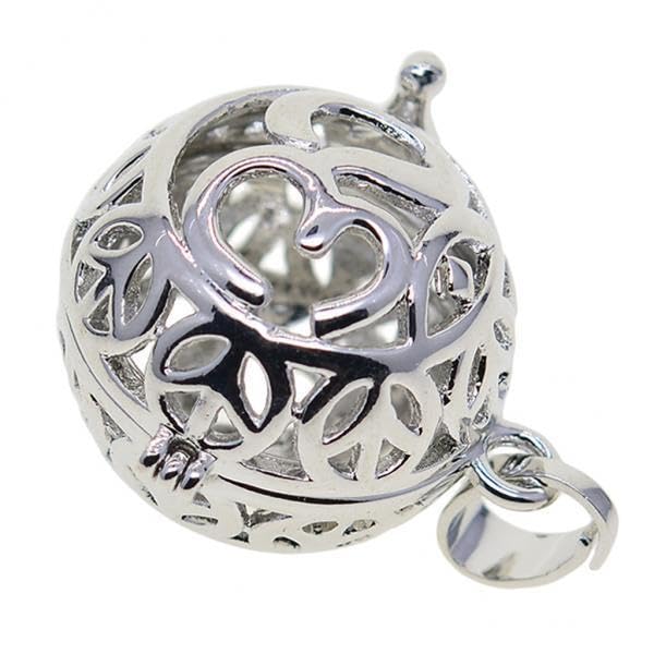 SNAPPSY 3xBeads Cage Charms Locket Pendant Settings for DIY Necklace Yoga OM-image-27