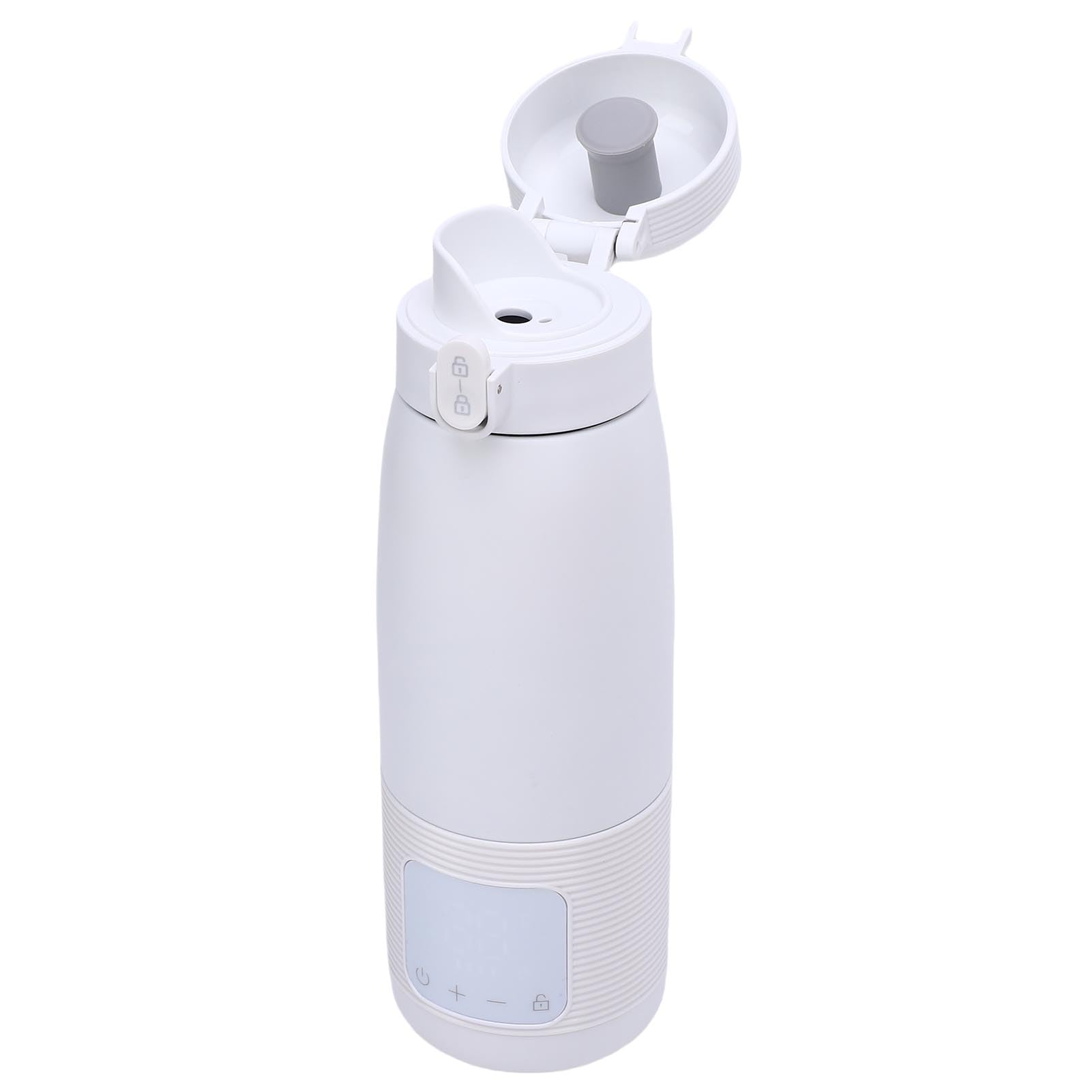 Generic Calentador de Biberones Portátil, Ligero y Recargable, Control de Calor Ajustable de 37 ℃ a 55 ℃ para Viajes, Acampadas y Necesidades de Niños Pequeños (500 ml 6400 mah)