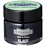 [M.モゥブレィ] キズ補修・補色用クリーム スムースレザー 皮革製品 革靴 革小物 調色可 セルフケア レザーケア 傷隠し キズ コバ お財布 バッグの角 15ml レザーコンシーラー 塗装 色落ちしにくい ブラック