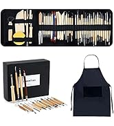 TEMONTIAN Pottery Clay Sculpting Tools,Double Sided Polymer Clay Tools, Sculpting Clay,43Pcs Doub...