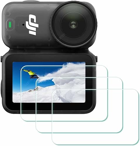 Miniatura 8 de Protector de pantalla de lente para DJI Action 2 Combo de doble pantalla [2+4 paquetes], cubierta de vidrio templado ULTER 0.012 in, dureza 9H,