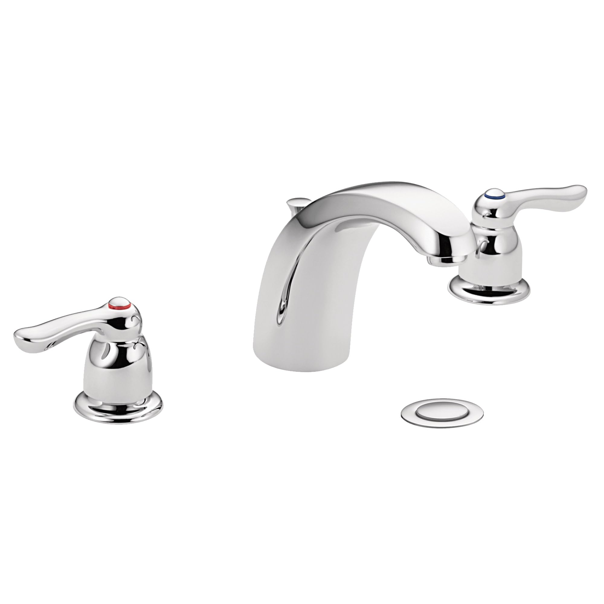 Moen 4945 Chateau Two-Handle Low Arc Centerset Bathroom Faucet, Chrome