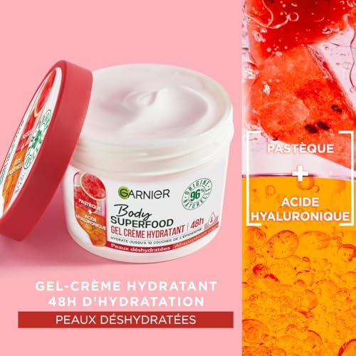 Garnier body superfood gel crème corps hydratant peaux déshydratées 400ml - vue 4
