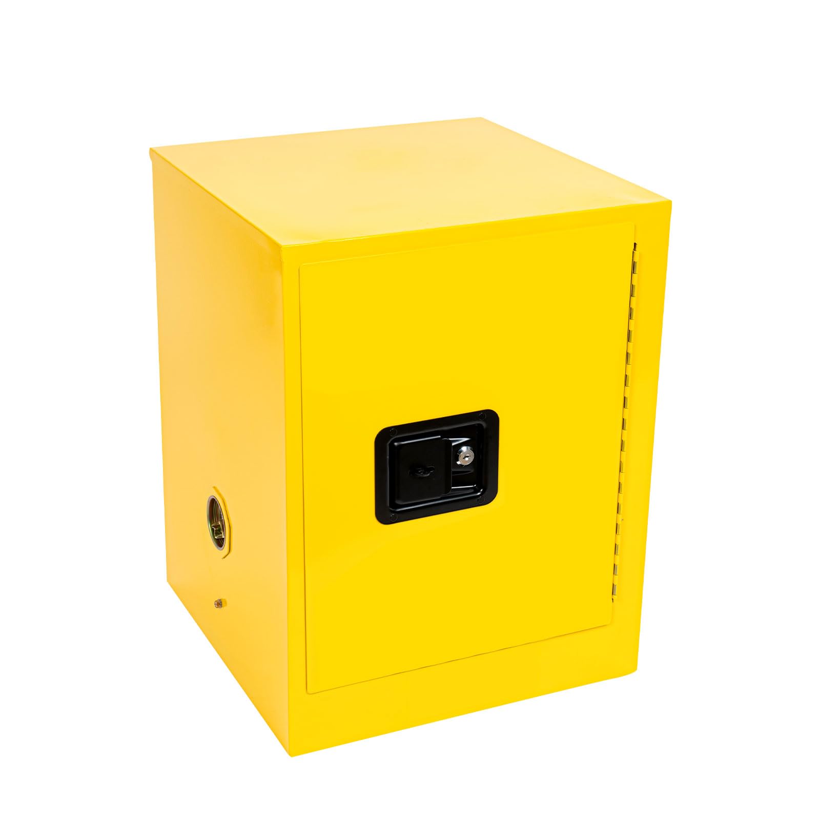 MSAIERPLR Flammable Storage Cabinet 4 Gallon, Fireproof Chemical Liquid Fuel Hazardous Storage Cabinet with Door Lock, Industry Safety Cabinet for Commercial Industrial and Home, 17 * 17 * 22in