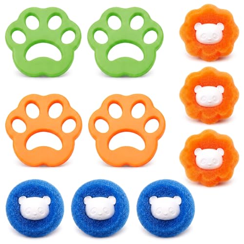 Tierhaarentferner Waschmaschine,Wäschebälle,Haarfänger,Entfernt Tierhaare,Fell,Fusseln & Flusen Universal Kompatibel mit Allen Waschmaschinen Langlebig,Wiederverwendbar,Ideal für Haustierbesitzer-8PCS