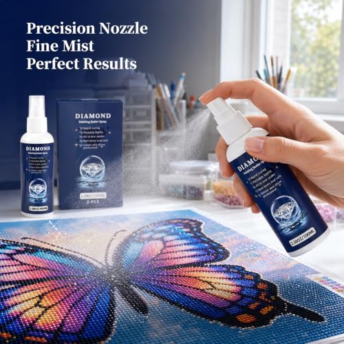 Image of 2pcs-Spray Diamond Painting Sealer Protectant Brightener 6.76 oz