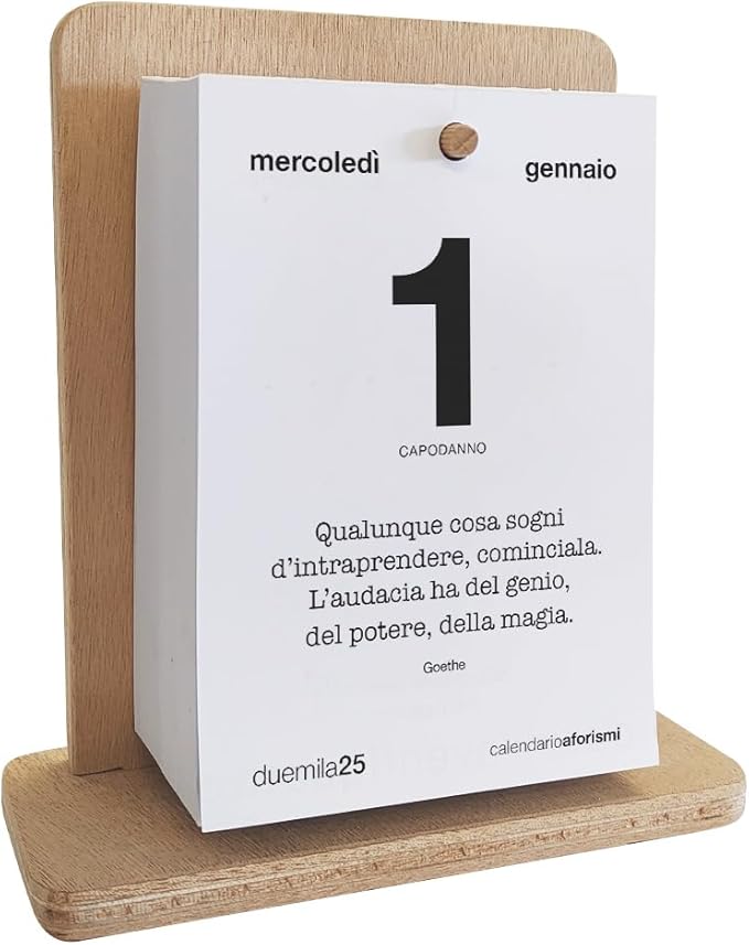 Calendario Filosofico A Strappo 2026 Con Aforismi - Per Scrivania, Idea Regalo Motivazionale