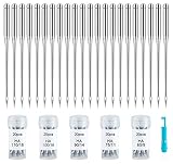 100 PCS Sewing Machine Needles Universal Regular Point Needles for Singer Brother, Assorted Sizes HAX1 65/9, 75/11, 90/14, 100/16, 110/18 (Durable,Universal)