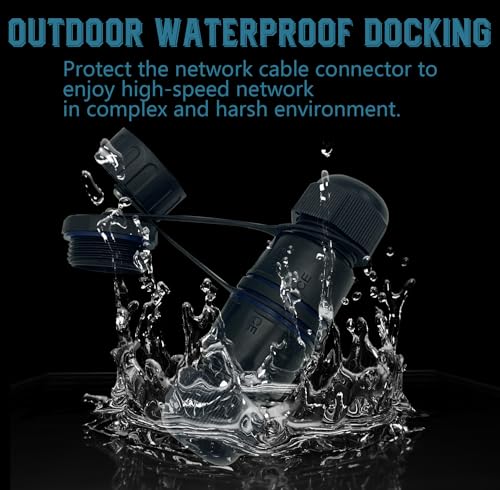CTRICALVER RJ 45 Waterproof Connector, Shielded Network Extender for CAT.6E/CAT.6/CAT.5E/CAT.5 - Image 4